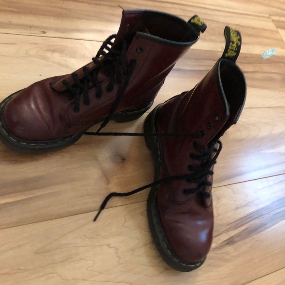 Maroon Dr Martens